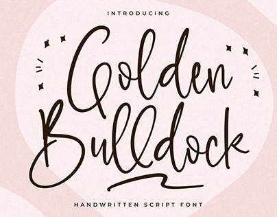 Golden Bulldock - Handwritten Script Font