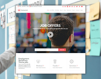 Employment WordPress Theme - Jobs Portal Website