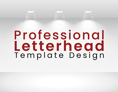 Professional Letterhead Template Design