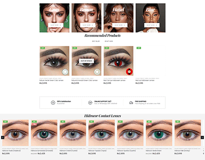 Eye Mart - Color Contact Lense | Wordpress Website