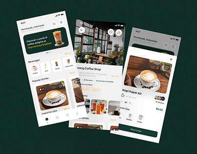 Caffess - Coffe Shop App UI Kit