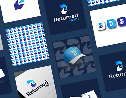 Returned logo - R letter - Tech logo