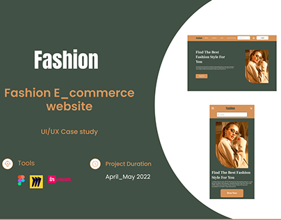 Fashion e_commerce website
