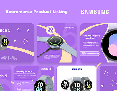 Ecommerce Product Listing - Samsung Galaxy Watch 5