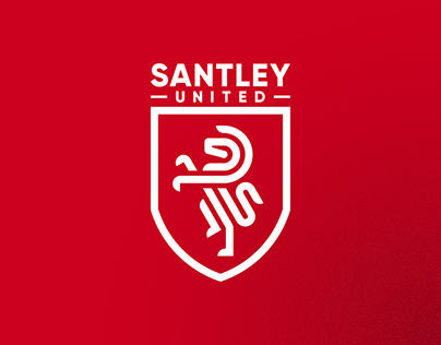 SANTLEY UNITED | Football & Academy Logo design