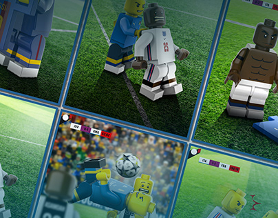 LEGO in football epic scene