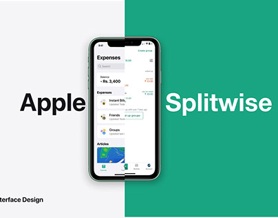 Revamping Splitwise using Apple's Design System.