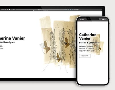 Site Web pour Catherine Vanier | Dessins & Céramiques
