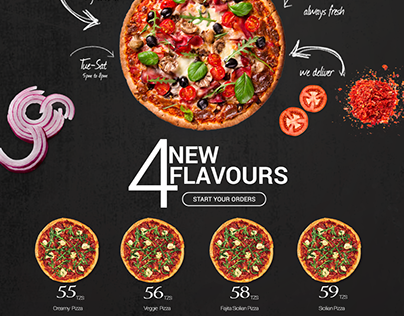Pizza Hut web design for Tanzania