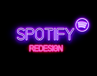 Spotify Synthwave/Metaverse Redesign