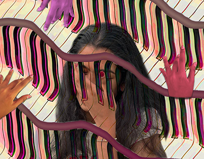 Self Portrait Collage: Escapism Series: Music