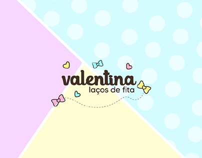 Criação de logo - Valentina Laços de Fita
