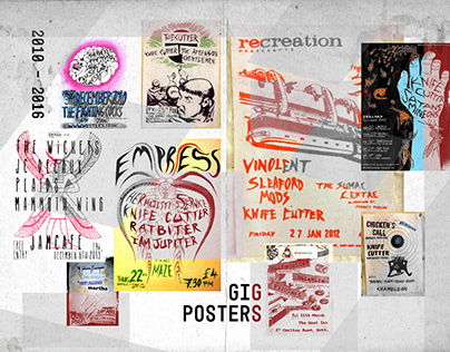 Hand Drawn Gig Posters - Mesters Records