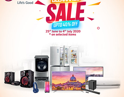 LG Clearance Sale - sponsored ad on instagram