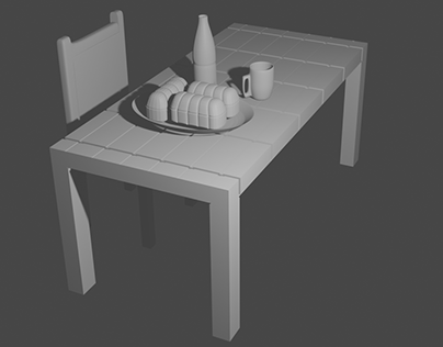 3D Table Modeling with Objects