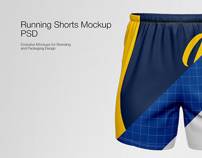 Men's Running Shorts PSD Mockups