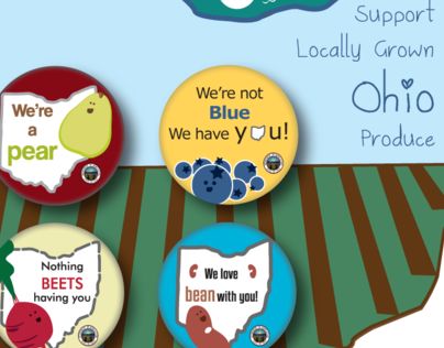 Ohio Produce Support Button Pack