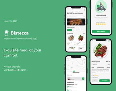 UX Design Case Study - Bistecca Mobile Ordering App