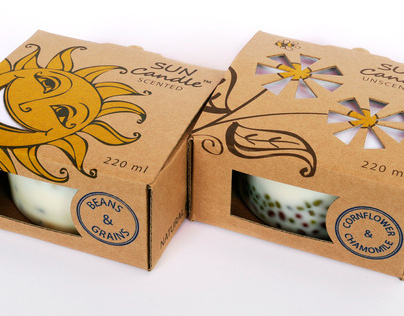 Sun Candle packaging design