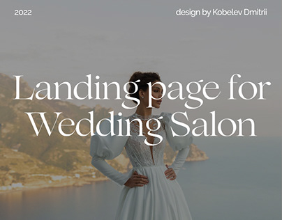 Landing page for Wedding Salon