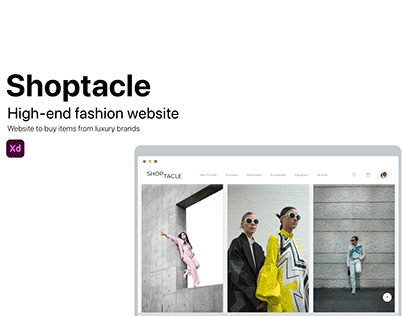 Shoptacle - High Fashion - Luxury WebDesign