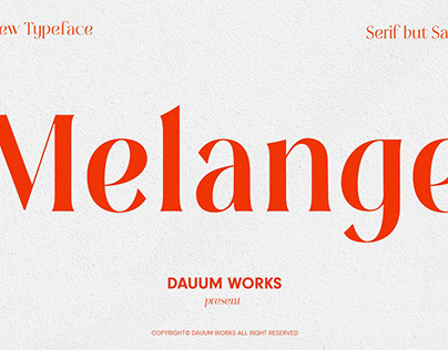 Melange - Serif Font Family
