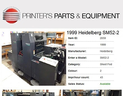 1999 Heidelberg SM52-2 by Printers Parts & Equipment