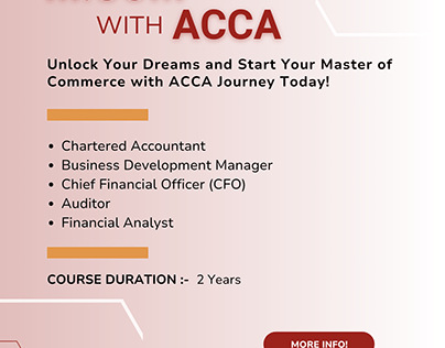 Start Your Finance Future at M.Com with ACCA Course