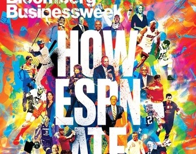 Bloomberg Businessweek Cover - 'How ESPN Ate Sports'