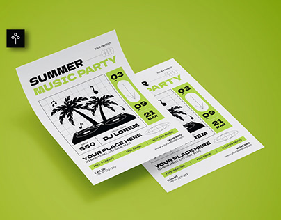 Green Summer Party Flyer