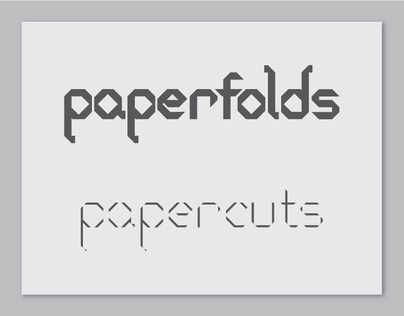 Paperfolds & Papercuts Typefaces