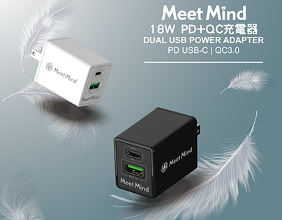 DUAL USB POWER ADAPTER PD USB-C | QC3.0