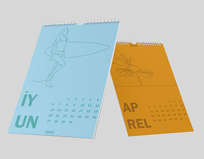 2022 calendar design depicting the seasons and months!