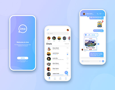 imo Messenger - Concept App UI Design