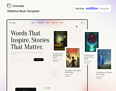 Granada Webflow Book Template