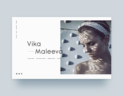 Vika Maleeva portfolio design