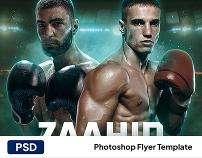 Boxing Fight Flyer Template PSD