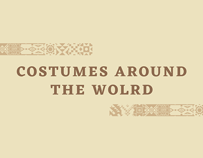 Costumes around the world - fashion infographics