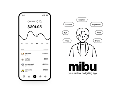 MIBU - Minimal Budget Expense Tracker & Finance App