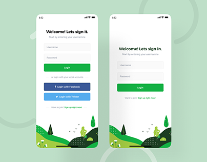 App Welcome/Sign in