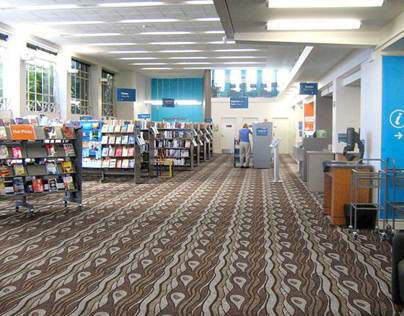 Photoshop/Sketchup renders for library carpet project