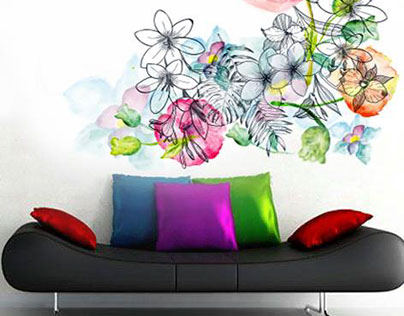 Wall Paper Graphic Design for Mango Hotel Group