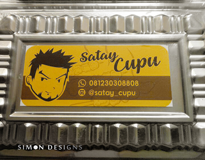 Satay Cupu Sticker Design for Packaging - Simon Design