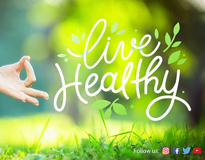 Live Healthy- Product presentation main screen design
