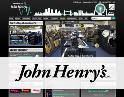 John Henry's Ltd. - Website Design and Development