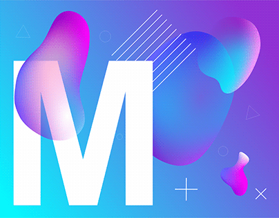Ilustración Tipográfica "M"