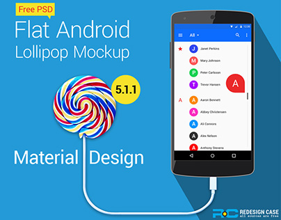 Android Lollipop GUI Kit V-5.1.1 (Vol-2)