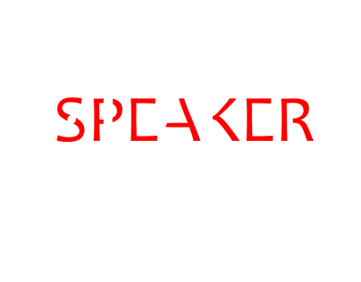 speaker logo design