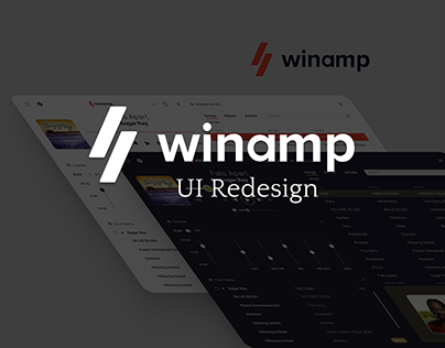 Winamp Media Player Desktop App Redesign