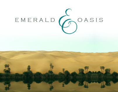Emerald Oasis Logo, Business System, and Advertising